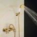 Country Brass Electroplated Mount Outside Bath Shower Tap