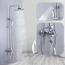 pullout Multi Spray Shower Traditional Electroplated Mount Outside Bath Shower Mixer Tap