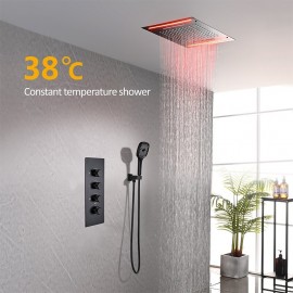 Thermostatic Mixer valve Rainfall Shower Painted Finishes Mount Bath Shower Mixer Tap