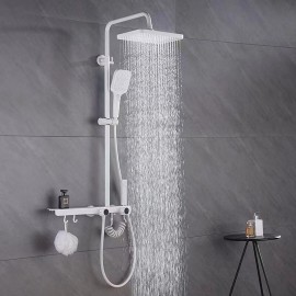 Multi Spray Shower Painted Finishes Mount Outside Bath Shower Mixer Tap