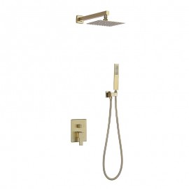 Rainfall Shower Nickel Brushed Mount Bath Shower Mixer Tap