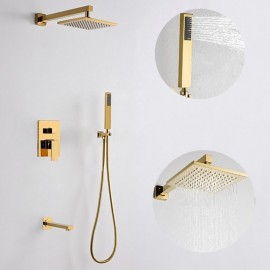 Rainfall Shower Head 8 Inch Gold Shower Tap