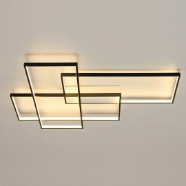 LED Modern /Comtemporary Alumilium Painting Ceiling Light Flush Mount Wall Light with Remoter Dimmer for Living Room Bed Room