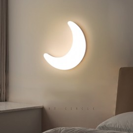 Nordic Moon Shape Children's Room Wall Sconces