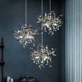 Sequin Chandelier Stainless Steel Pendant Lighting Dining