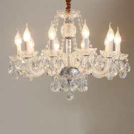 Transparent Crystal Chandelier European Luxury Decrative Ceiling Light