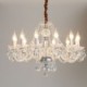 Transparent Crystal Chandelier European Luxury Decrative Ceiling Light