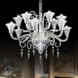 European Crystal Chandelier Villa Decoration Ceiling Light With 12 Lights