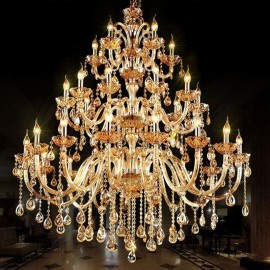 European Crystal Chandelier Luxury Villa Ceiling Light With 30 Lights