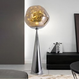 Wrought Iron Floor Lamp Modern Simple Acrylic Lava Standing Lamp