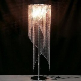 Modern Standing Lighting Raindrop Home Decorative K9 Crystal Lamp Floor Light