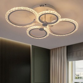Flush Mount Modern Minimalist Circle Acrylic Flower Ceiling Light