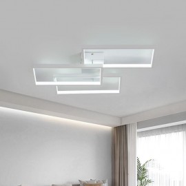 Flush Mount Acrylic Geometric Rectangular Ceiling Light