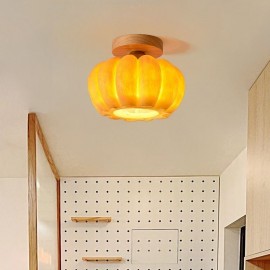 Single-head Pumpkin Flush Mount Japanese Retro Ceiling Lights