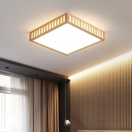 Japanese Ceiling Lamp Square Wood Ceiling Lamp