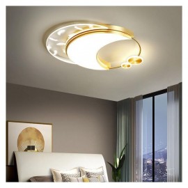 Flush Mount Modern Moon Shape Ceiling Light