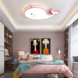 Dolphin-Patterned Dimmable Ceiling Light Creative Ceiling Fixture Children