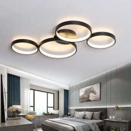 90W Ceiling Lamp 7200LM 4 Rings Lighting Fixture