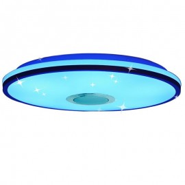36W RGB Flush Mount Colorful Ceiling Light with Bluetooth Music Speaker Timing Function