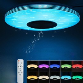 36W RGB Flush Mount Ceiling Light Decorative Lamp Remote APP Control Bluetooth Music Speaker Lamp