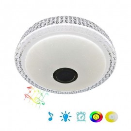 36W RGB Ceiling Light Decorative Lamp Remote APP Control Bluetooth Music Speaker Flush Mount