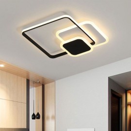 Square Frames Flush Mount Decorative Ceiling Light