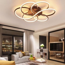 Linear Flush Mount Ceiling Light Modern Flower Design Light