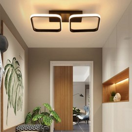 Modern Minimalist Flush Mount Acrylic Square Frame Ceiling Light