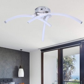 Simple Flush Mount Arc-Shaped Acrylic Cross Ceiling Light