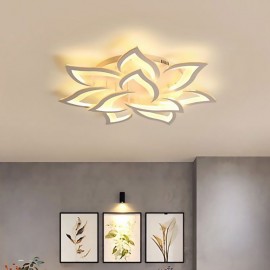 Modern Simple Flush Mount Acrylic Sunflower Shaped Ceiling Light
