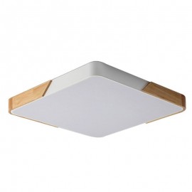 Simple Flush Mount Wood Frame Ceiling Light Super Thin Design Lamp Dinging Room Light