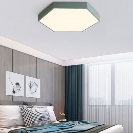 Contemporary Simple Flush Mount Hexagon Ceiling Light Light
