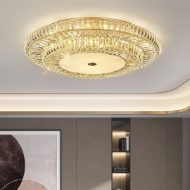 Crystal Flush Mount Round Crystal Decoration Ceiling Light 50/60/80CM