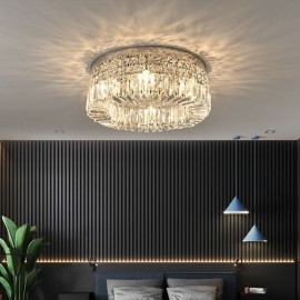 Modern Elegant Ceiling Light Flush Mount Crystal Ceiling Lamp