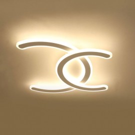 Modern Simple Flush Mount Letter C Acrylic Ceiling Light