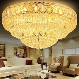 Luxury Flush Mount Crystal Ceiling Light Round Light