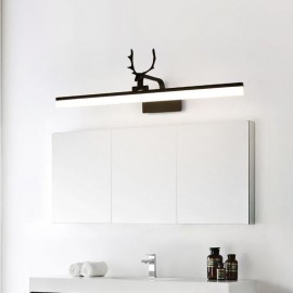 Antler Mirror Front Light Acrylic Wall Lamp Washroom Makeup Light Fixture