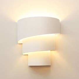 Modern Minimalist Wall Lamp Spiral Cake Sconce Light Bedside