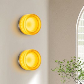 Wall Light Modern Minimalist Acrylic Single Head Round Wrought Iron Small Wall Sconce