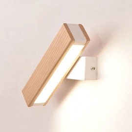 Europe Solid Wood Wall Lamp Bedside Wall Lighting Modern Simplicity Lamps