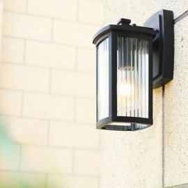 Modern Simple Outdoor Light Waterproof Square Column Wall Light Courtyard Corridor