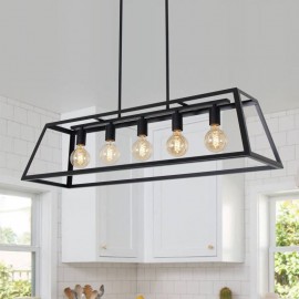 Industrial Metal Pendant Light Trapezoidal Hanging Ceiling Light