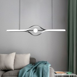 Modern Linear Pendant Light Long Strip Hanging Lamp