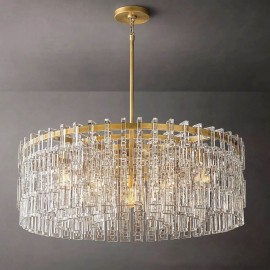 American Ceiling Light Restaurant Light Luxury Crystal Pendant Light 60cm