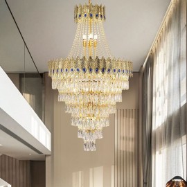 Crystal Pendant Light Sophisticated Luxury Decrative Hanging Light 80cm