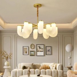 U-Shaped Chandelier French Cream Style Pendant Light