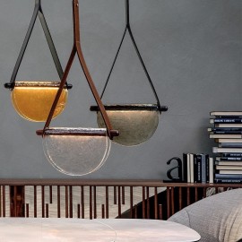 Pendant Light Modern Minimalist Belt Glass Ceiling Light