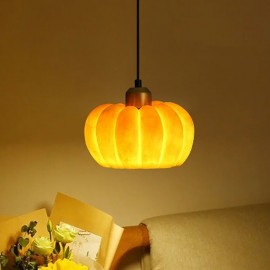 Single Head Pumpkin Pendant Light Japanese Retro Ceiling Light