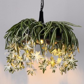 Home Pendant Lamp Industrial Style Artificial Plant Decorated Chandelier Aisle balcony