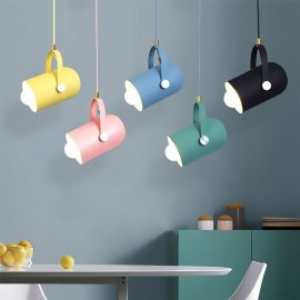 Nordic Colorful Pendent Light Macaron Single Head Pendant Lamp Clothing Store